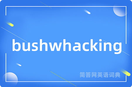 bushwhacking是什么意思,bushwhacking的中文翻译 bushwhacking