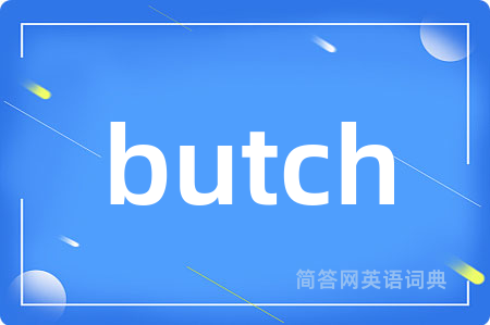 butch是什么意思,butch的中文翻译 butch
