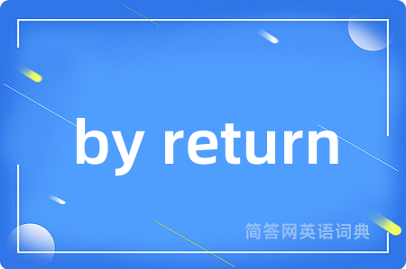 by return