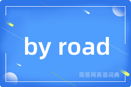 by road