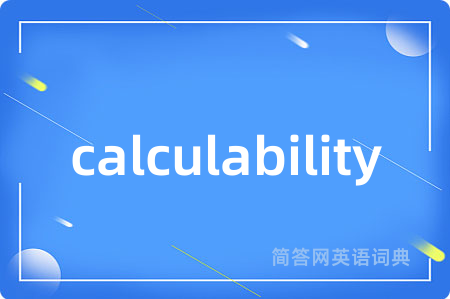 calculability