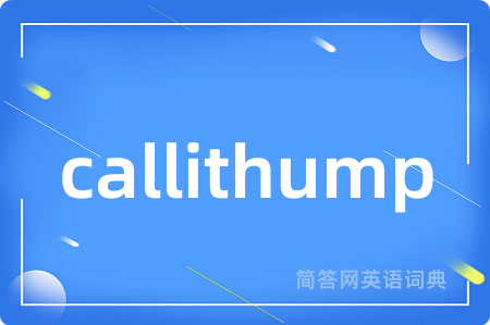 callithump是什么意思,callithump的中文翻译 callithump
