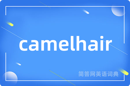 camelhair是什么意思,camelhair的中文翻译 camelhair