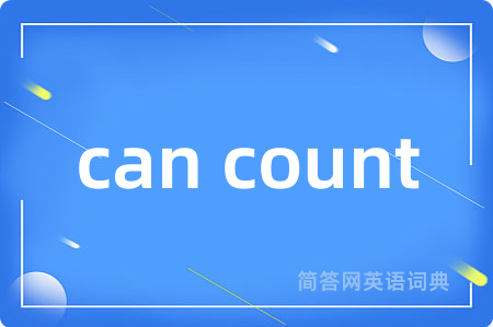 can count