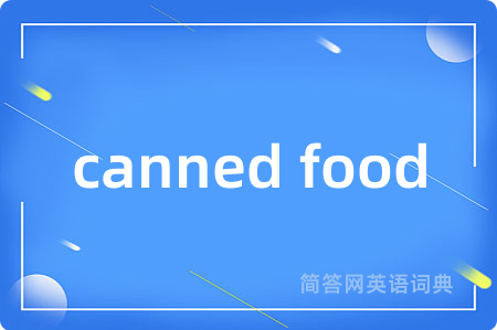 canned food