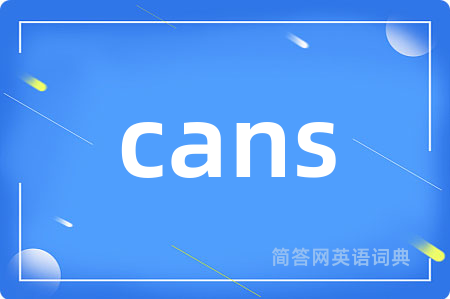 cans是什么意思,cans的中文翻译 cans