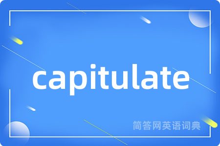 capitulate