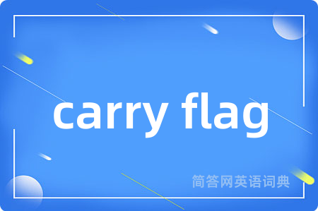 carry flag是什么意思,carry flag的中文翻译 carry flag