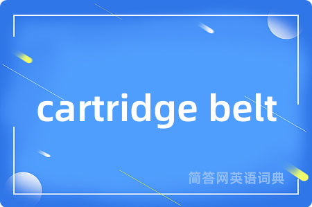 cartridge belt