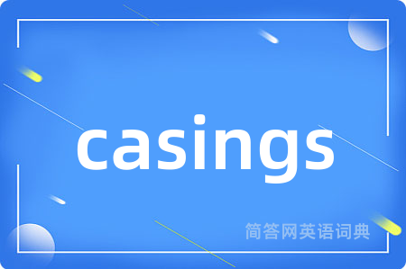 casings是什么意思,casings的中文翻译 casings