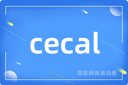 cecal是什么意思,cecal的中文翻译 cecal