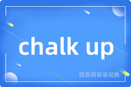 chalk up