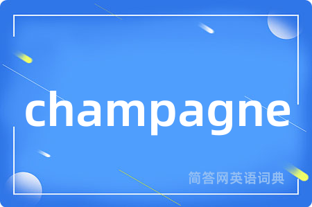 champagne是什么意思,champagne的中文翻译 champagne