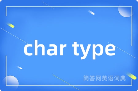 char type