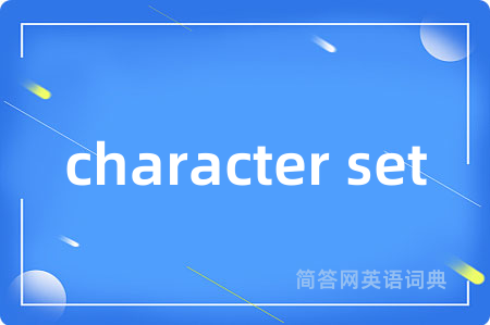 character set