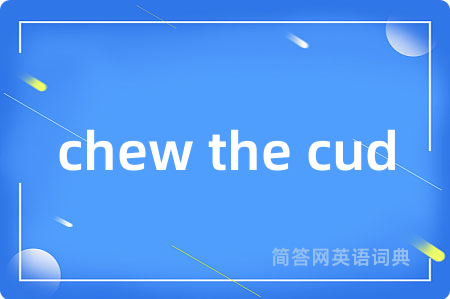 chew the cud