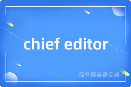 chief editor