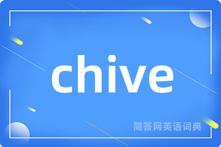 chive是什么意思,chive的中文翻译 chive