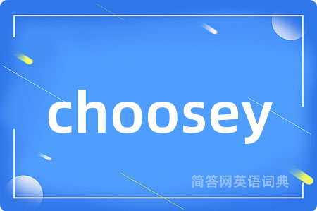 choosey是什么意思,choosey的中文翻译 choosey