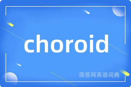 choroid是什么意思,choroid的中文翻译 choroid