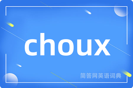 choux是什么意思,choux的中文翻译 choux