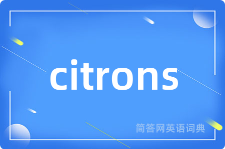 citrons是什么意思,citrons的中文翻译 citrons