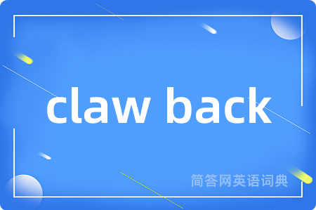 claw back