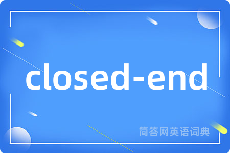 closed-end