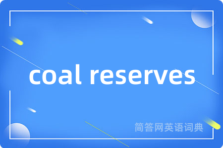 coal reserves