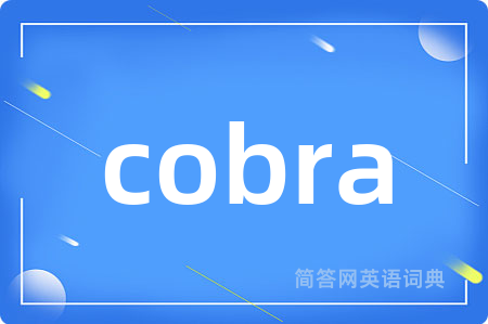 cobra是什么意思,cobra的中文翻译 cobra