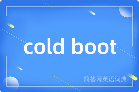 cold boot