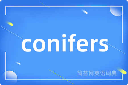 conifers是什么意思,conifers的中文翻译 conifers