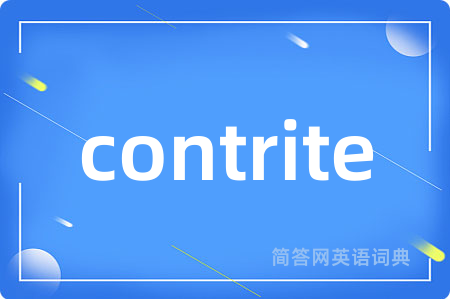 contrite