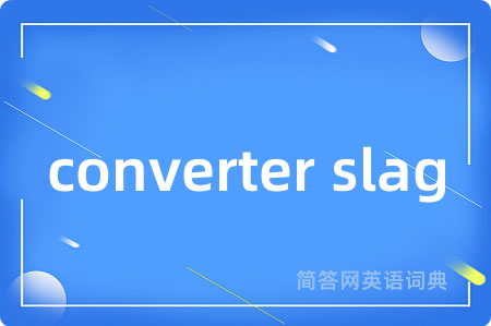 converter slag