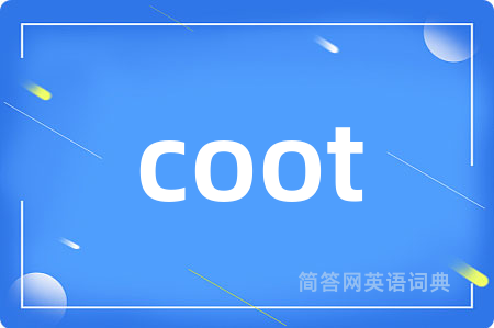 coot是什么意思,coot的中文翻译 coot