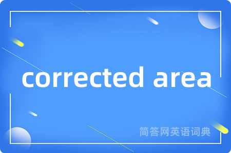 corrected area