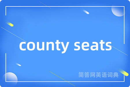 county seats