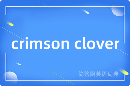 crimson clover