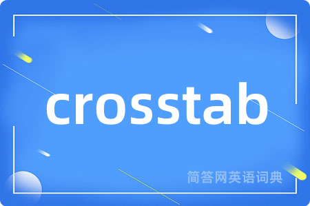 crosstab