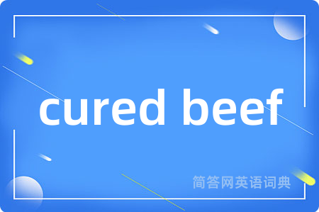 cured beef