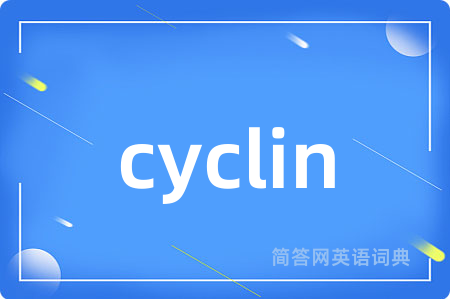 cyclin是什么意思,cyclin的中文翻译 cyclin