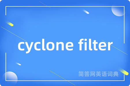 cyclone filter