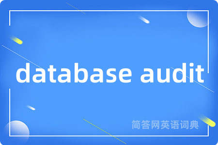 database audit