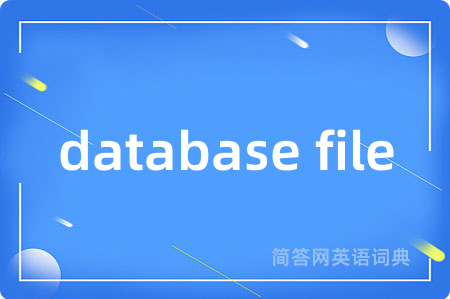 database file