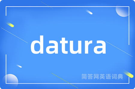 datura是什么意思,datura的中文翻译 datura