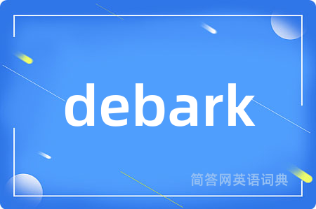 debark