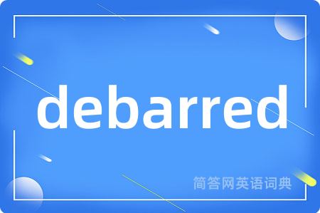 debarred