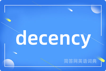 decency