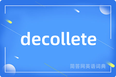 decollete