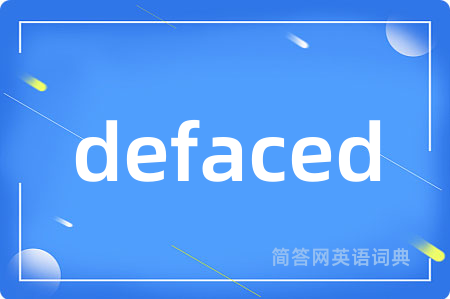 defaced